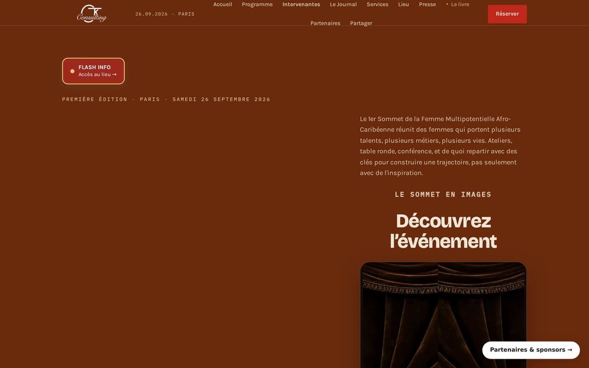 Capture de le site du Sommet